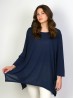 Solid High-Low Long Sleeved Top